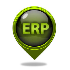 ERP pointer icon on white background