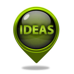 Ideas  pointer icon on white background