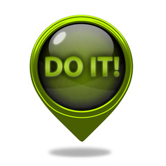 Do it pointer icon on white background