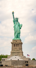 Fototapeta na wymiar Amazing view of Statue of Liberty in New York