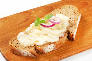 Bread with duck fat spread