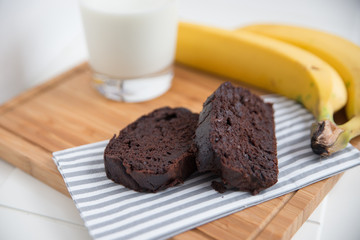 Schokoladen Bananenbrot