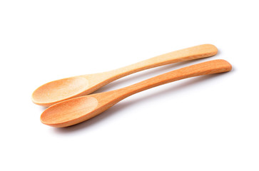 Wooden Spoon isolated on white background