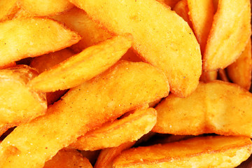 Homemade fried potato background