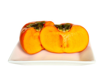 種なし柿二つ切り