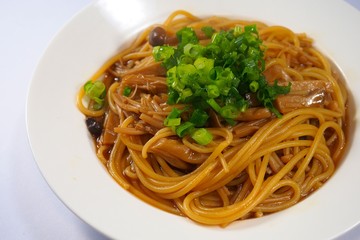 和風ナメタケパスタ