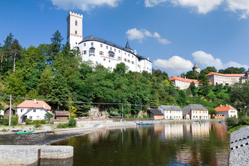 Fototapeta na wymiar castle Rozmberk nad Vltavou, South Bohemia, Czech republic