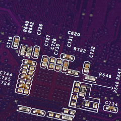 The details motherboard as a background