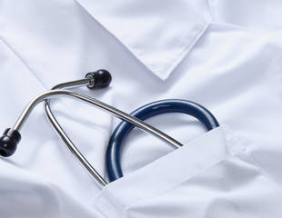 Doctor&amp;amp;#39;s stethoscope on the form