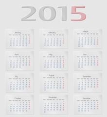 calendar 2015