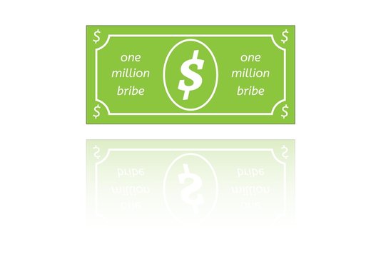 bribe paper money