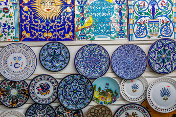earthenware in tunisian market