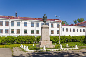 Arkhangelsk. Monument to the Russian Emperor Peter I (1914)