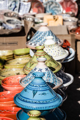 Tajines in the market, Marrakesh,Morocco
