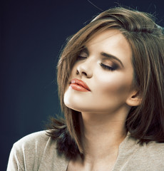 Naklejka premium Beauty style look portrait of young woman