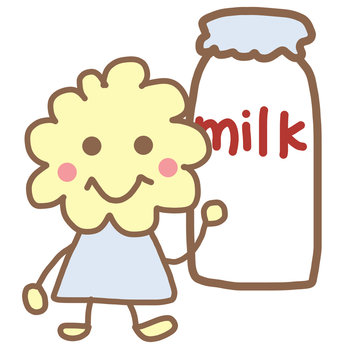 ラブレ菌と牛乳