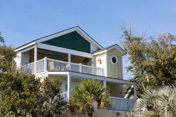 Yellow and White Beach Home