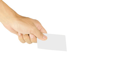Fototapeta premium Business card in hand
