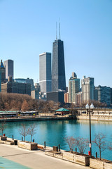 Chicago downtown cityscape