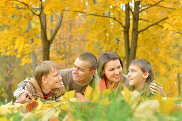 Fototapeta premium Happy nice family