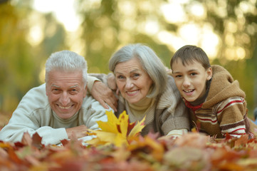 Grandparents and grandson