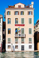 Naklejka premium Hotel and Swedish Consulate in Venice, Italy