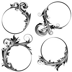 Circle floral design