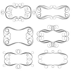 Calligraphic frame set