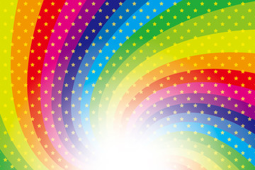 #Background #wallpaper #Vector #Illustration #design #free #free_size #charge_free #colorful #color rainbow,show business,entertainment,party,image 背景素材壁紙(星屑と虹色の放射)