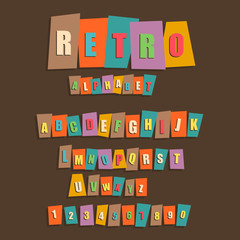 retro alphabet