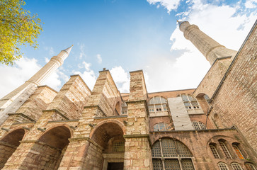 Hagia Sophia Cathedral exterior view, Istanbul