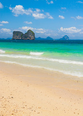 On a Beach Stormy Scene