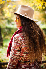 autumn fashion woman outdoor
