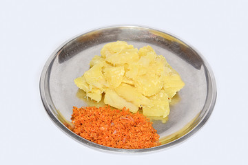 Fresh Homemade Sri Lankan Cassava Or Manioc