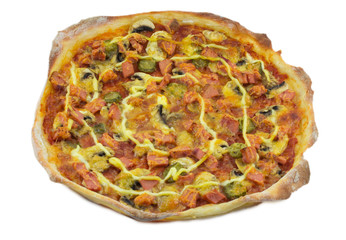 pizza isolated on white background