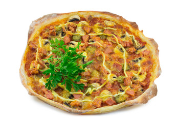 pizza isolated on white background