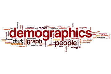 Demographics word cloud