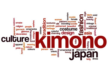 Kimono word cloud