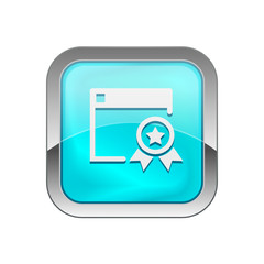 Obraz premium Glossy Vector Icon 