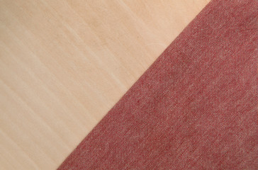 table clothe on wood