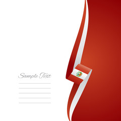 Peru right side brochure cover vector