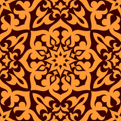 Bold geometric muslim seamless pattern