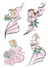 Beautiful brides set