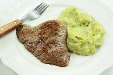 steak et purée