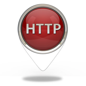 http pointer icon on white background