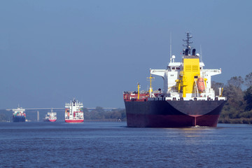 Fototapeta premium Four Freighters