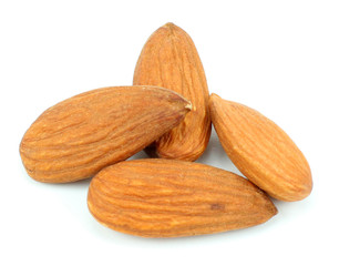 Almond  isolated on white background