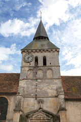 Fototapeta na wymiar Eglise St Denis, Cambremer, Calvados, Monument historique