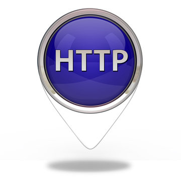 http pointer icon on white background