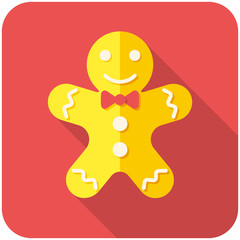 Gingerbread man icon